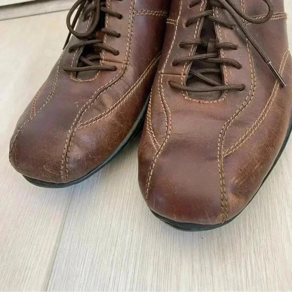 Timberland Paladian Brown Leather Sneakers 8 - Picture 7 of 9